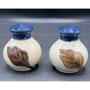 Artesa Pottery Salt & Pepper Made In Ecuador Hand Painted Boho